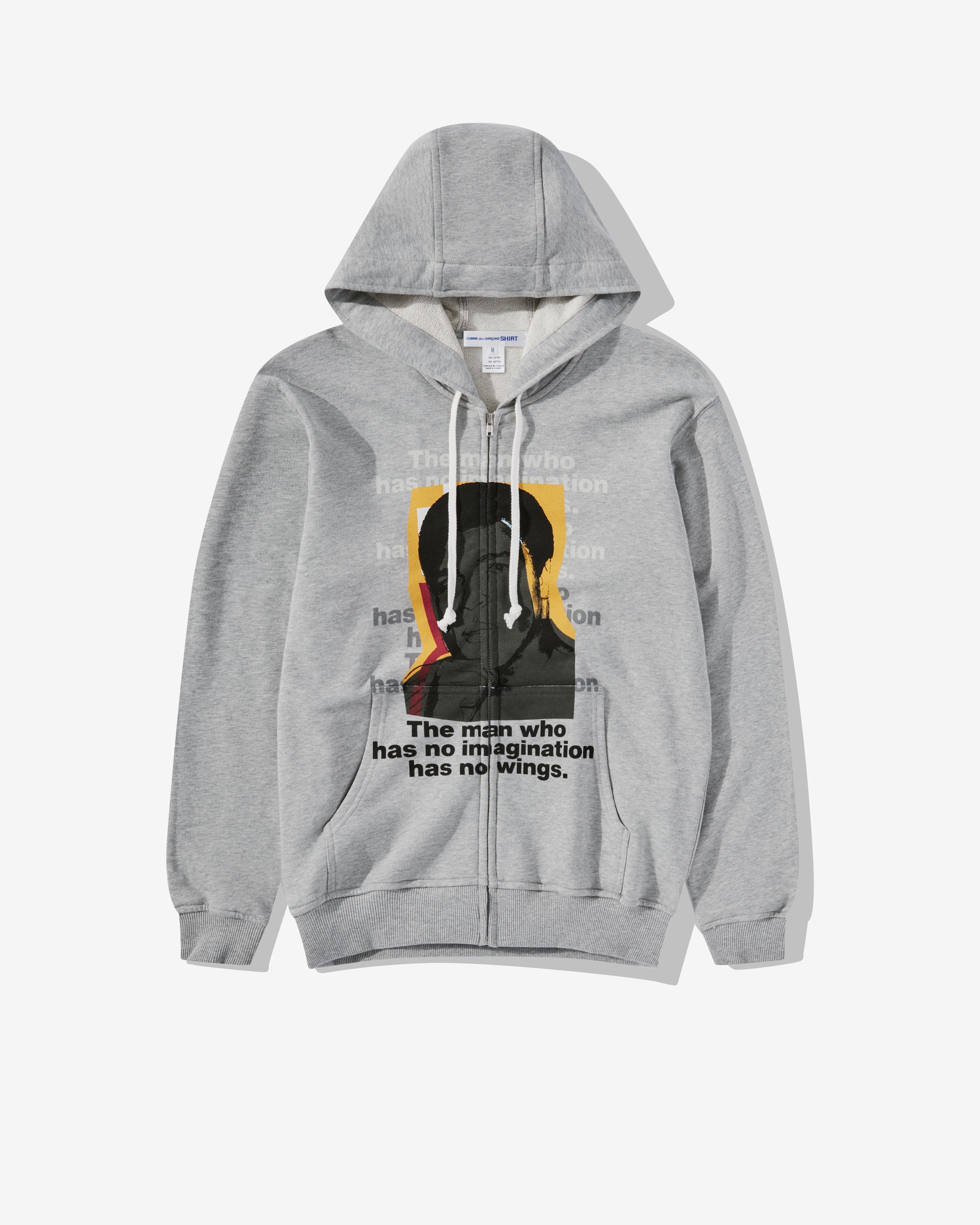 Comme Des Garçons SHIRT Andy Warhol Men's Hooded Sweatshirt - Grey