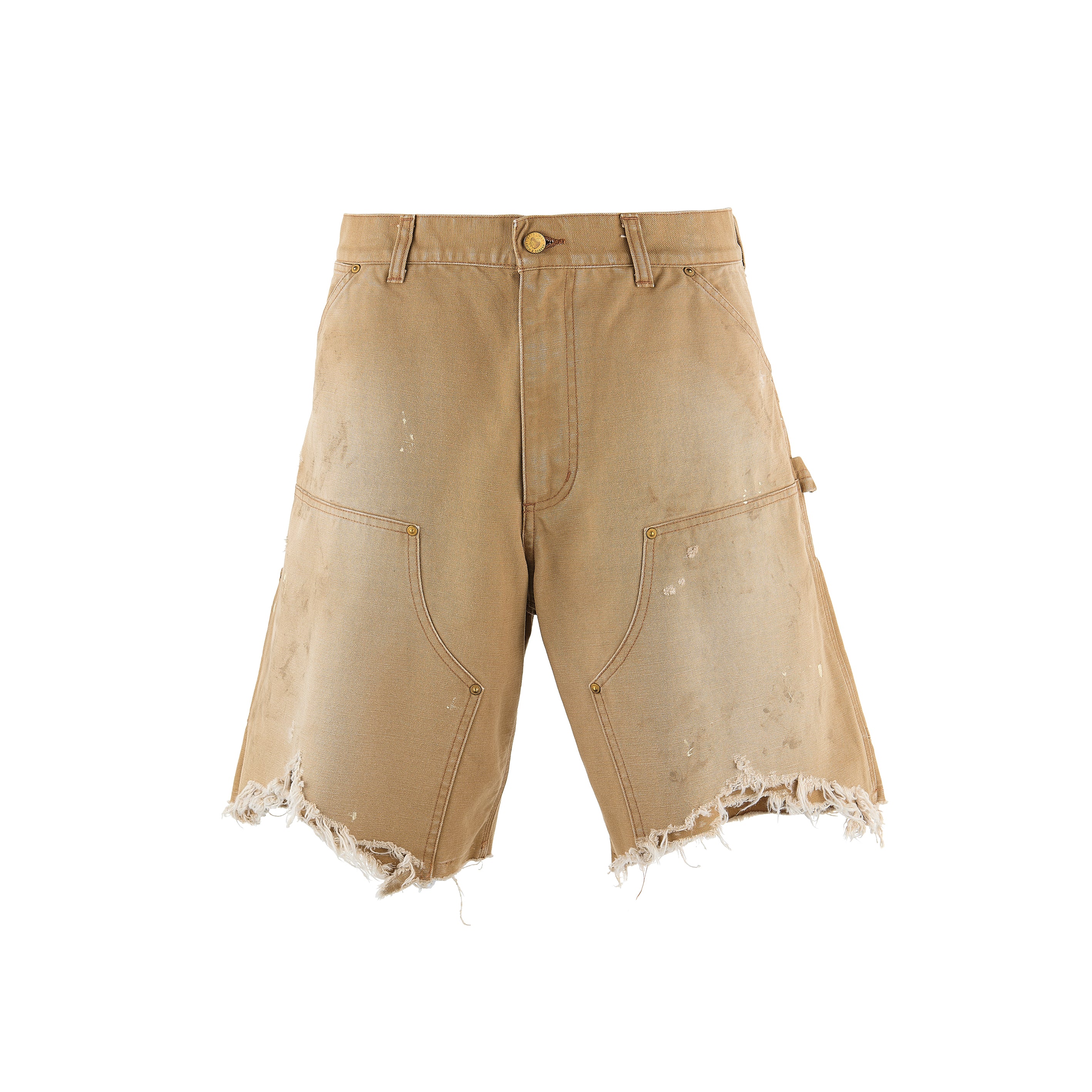 Saint Micheal Double Knee Shorts - Beige – Privei
