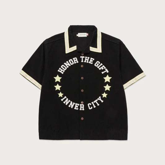 Honor The Gift Tradition S/S Snap Button Up - Black