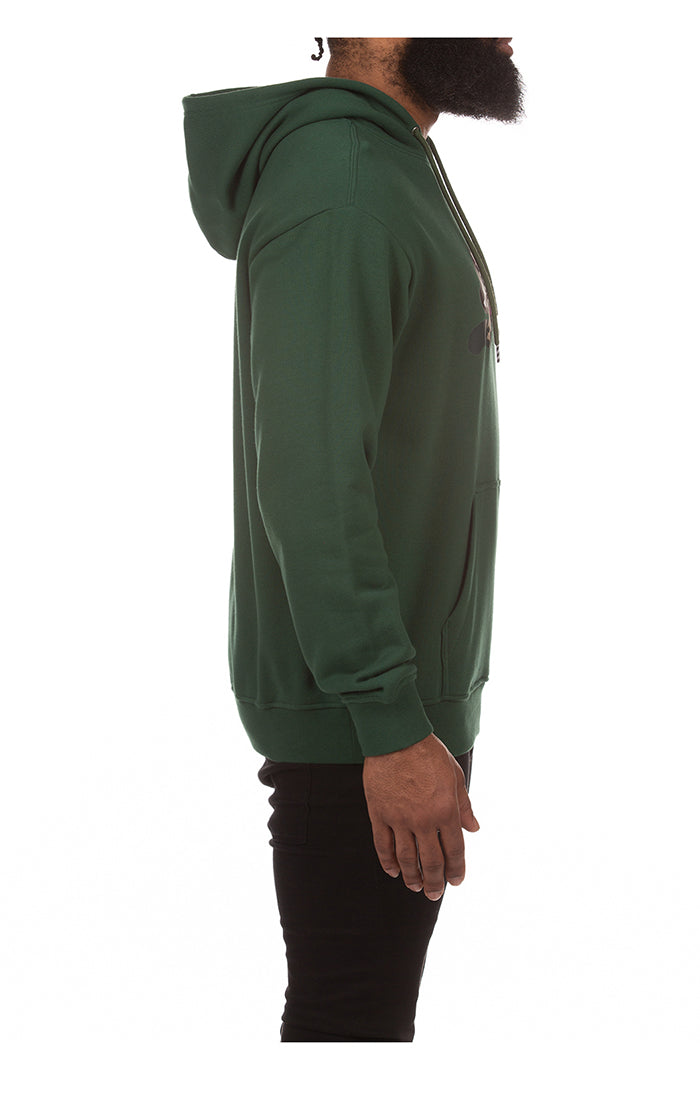 ICECREAM sticker hoodie - dark green