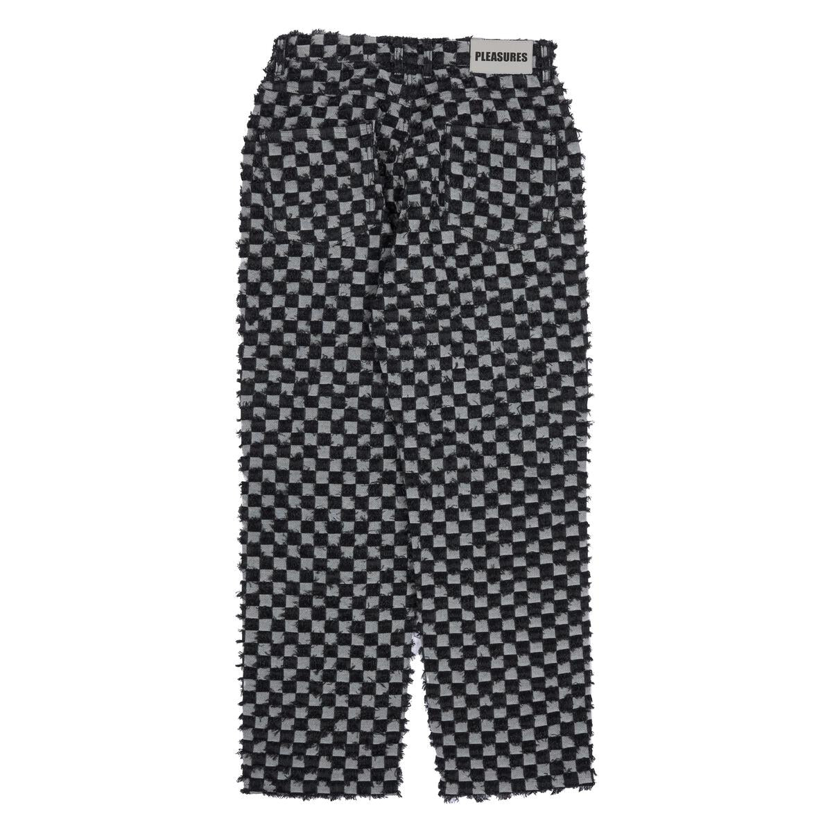 PLEASURES CURFEW CHECKER WORK PANTS - BLACK – Privei