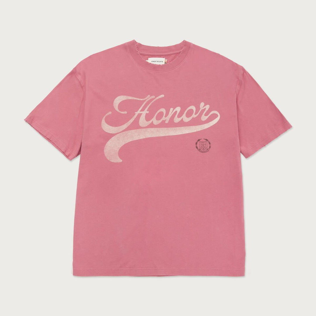 Honor The Gift Holiday Script S/S Tee - Mauve