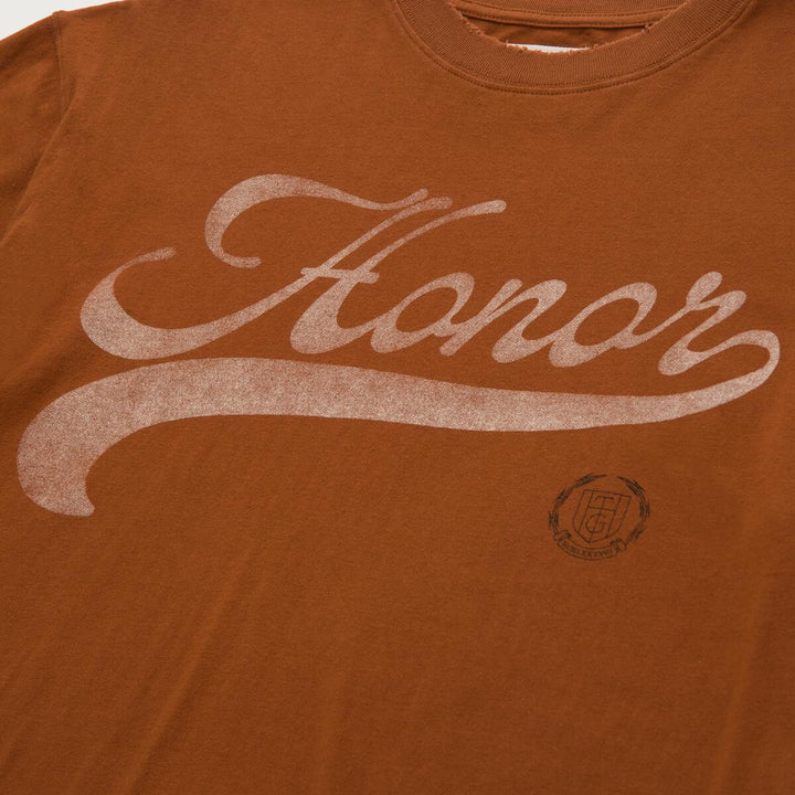 Honor The Gift Holiday Script S/S Tee - Copper