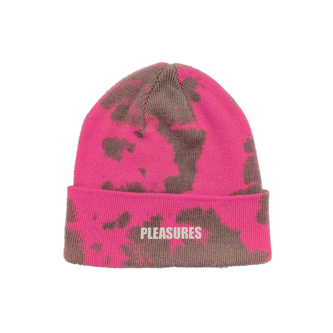 PLEASURES IMPACT DYED BEANIE - PINK