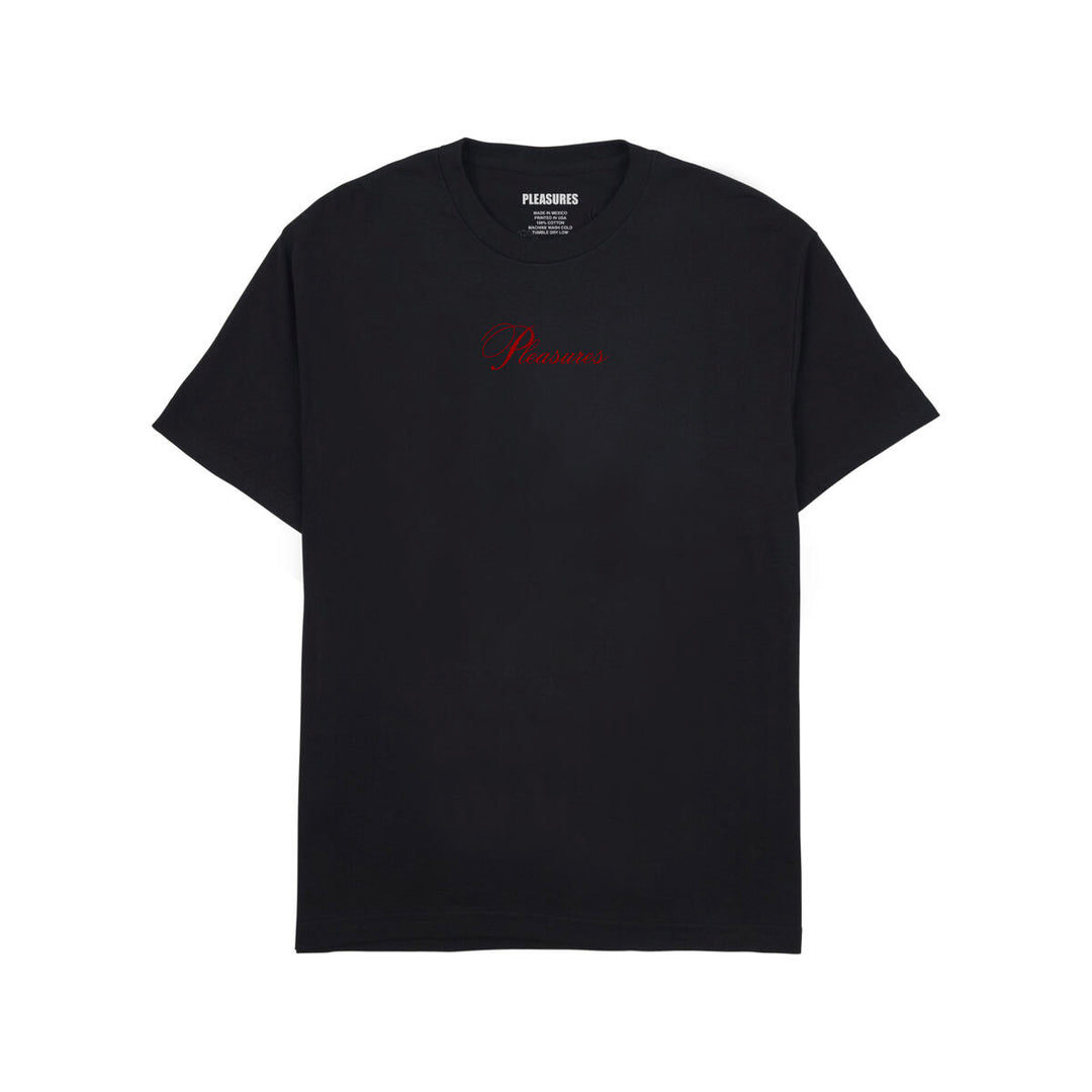 PLEASURES STACK T-SHIRT - BLACK