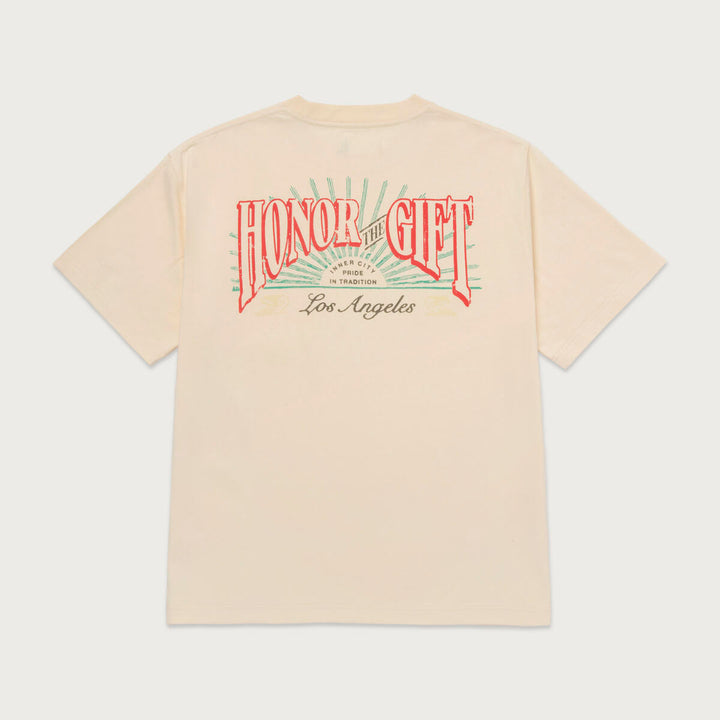Honor The Gift HTG Cigar Label SS Tee - Bone