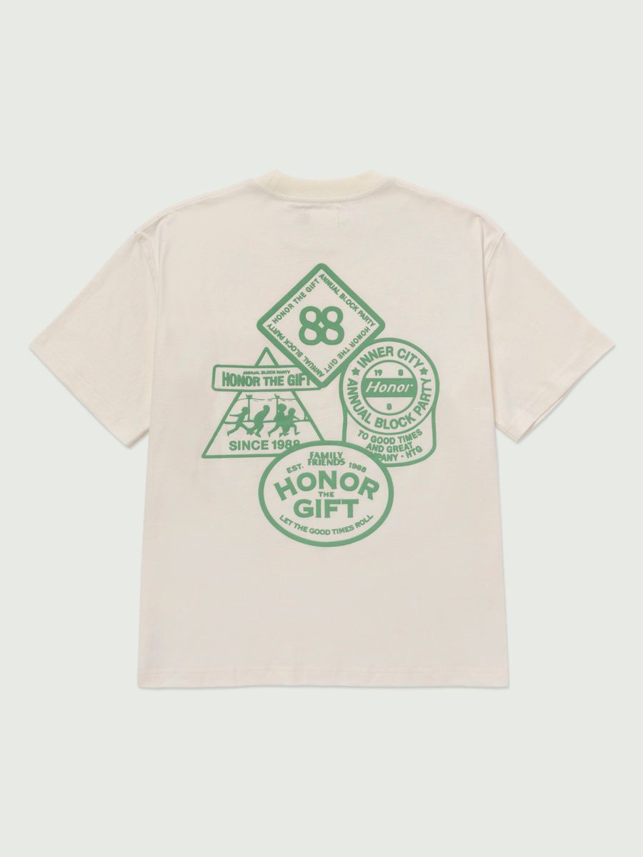Honor The Gift 88 Block T-Shirt - Bone