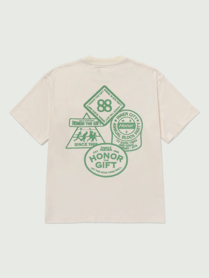 Honor The Gift 88 Block T-Shirt - Bone