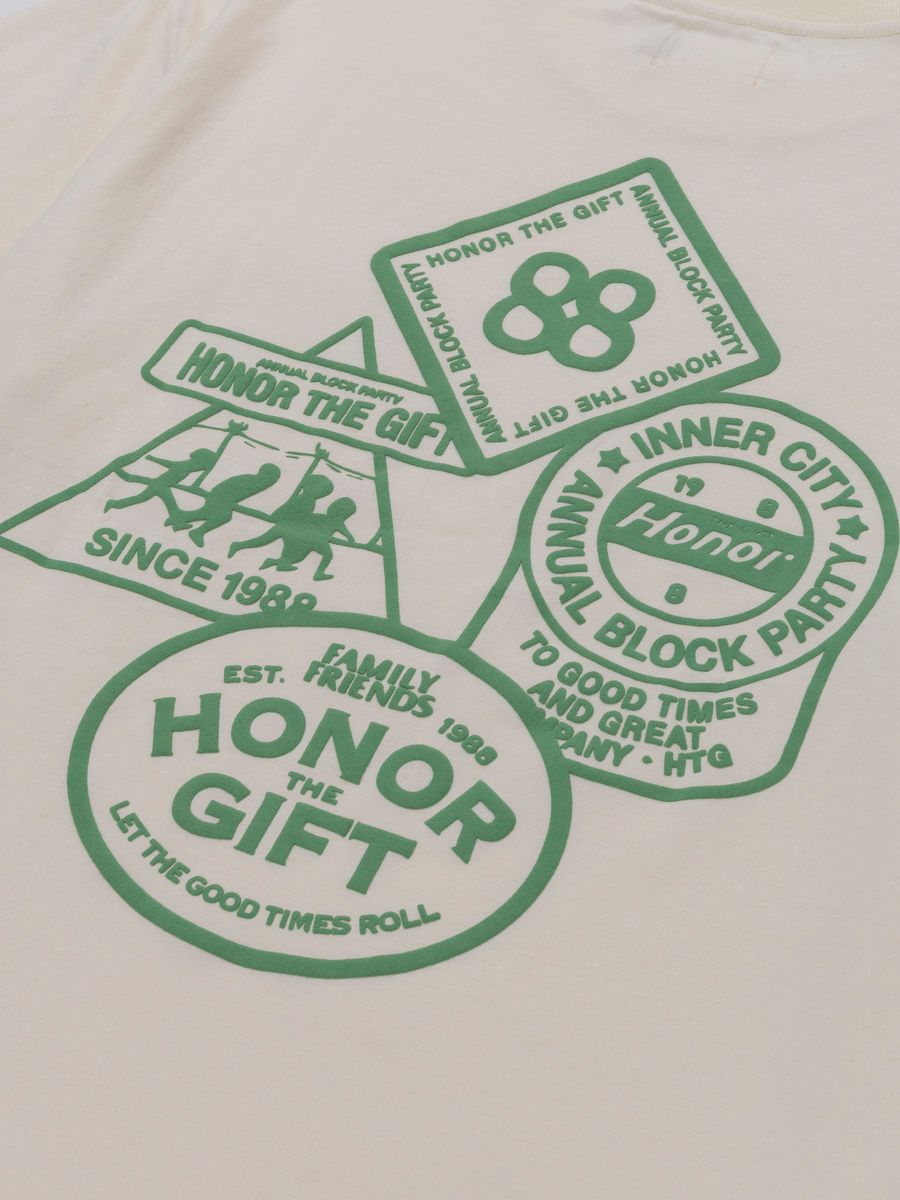 Honor The Gift 88 Block T-Shirt - Bone