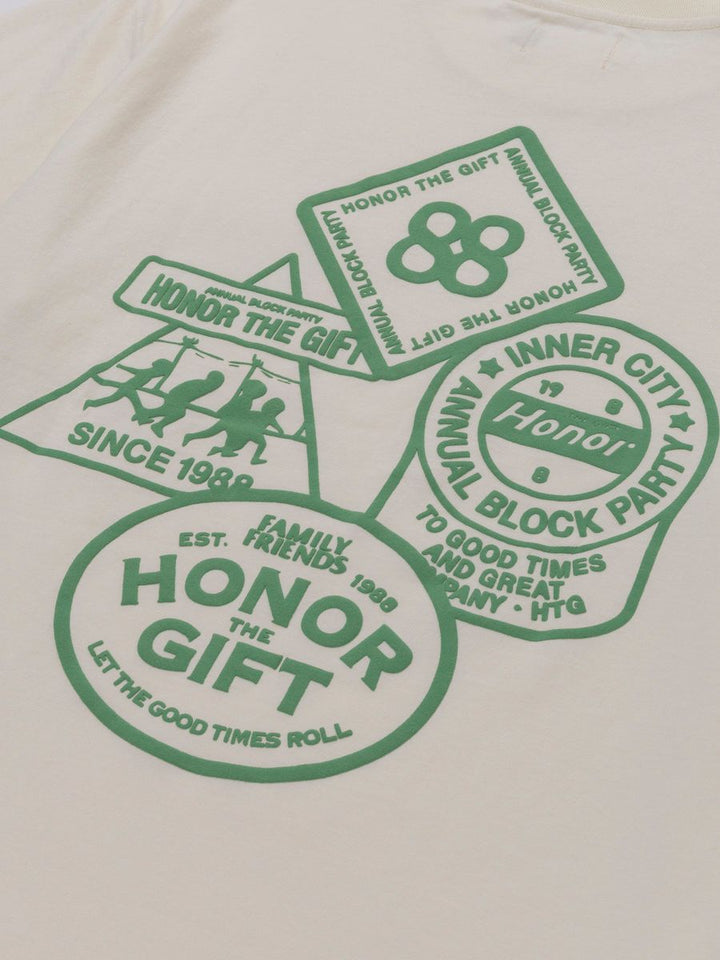 Honor The Gift 88 Block T-Shirt - Bone
