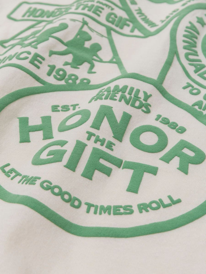 Honor The Gift 88 Block T-Shirt - Bone