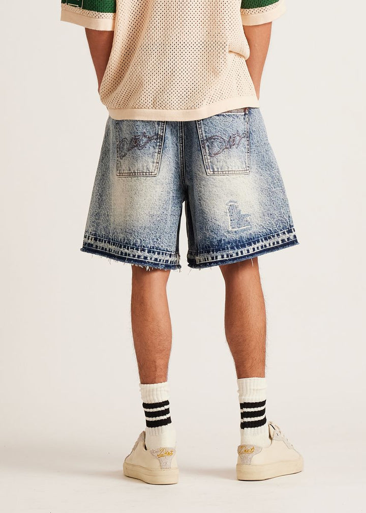 Diet Starts Monday Repair Denim Short - Indigo