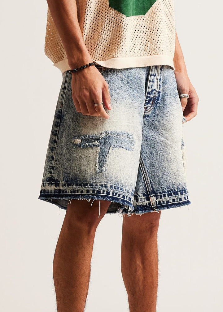 Diet Starts Monday Repair Denim Short - Indigo