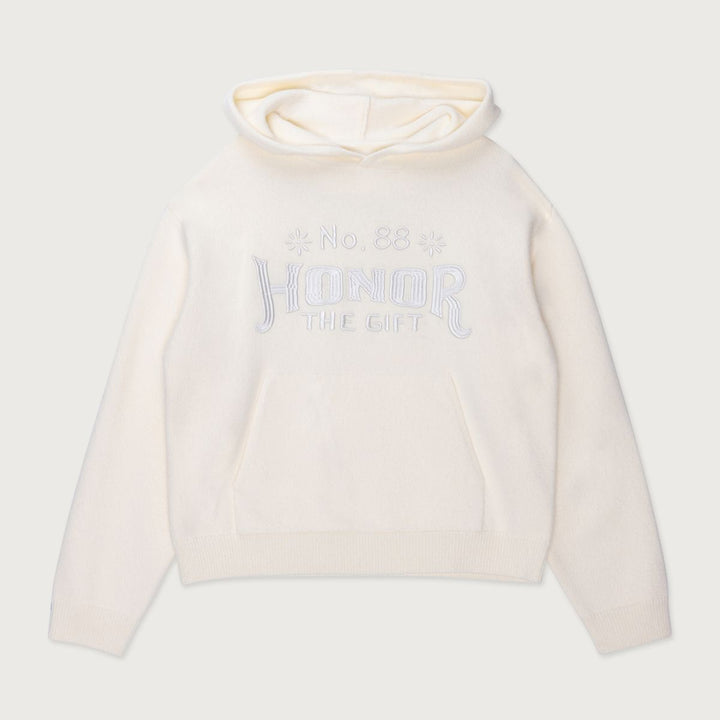 Honor The Gift Art Knit Hoodie - Bone