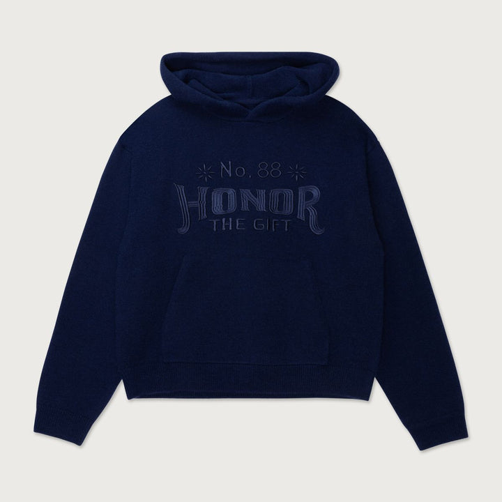 Honor The Gift Art Knit Hoodie - Navy