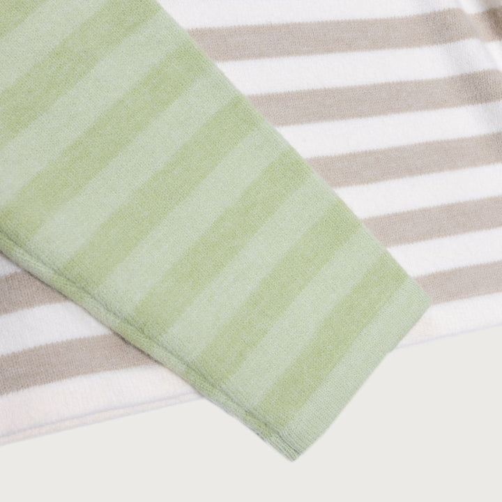 Honor The Gift Multi Stripe Crew - Bone