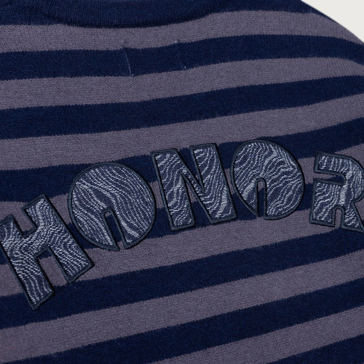 Honor The Gift Multi Stripe Crew - Navy
