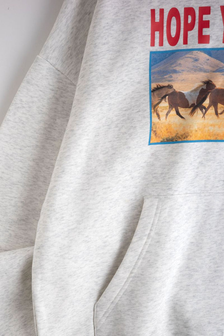 JUNGLES Horses Hoodie - Grey