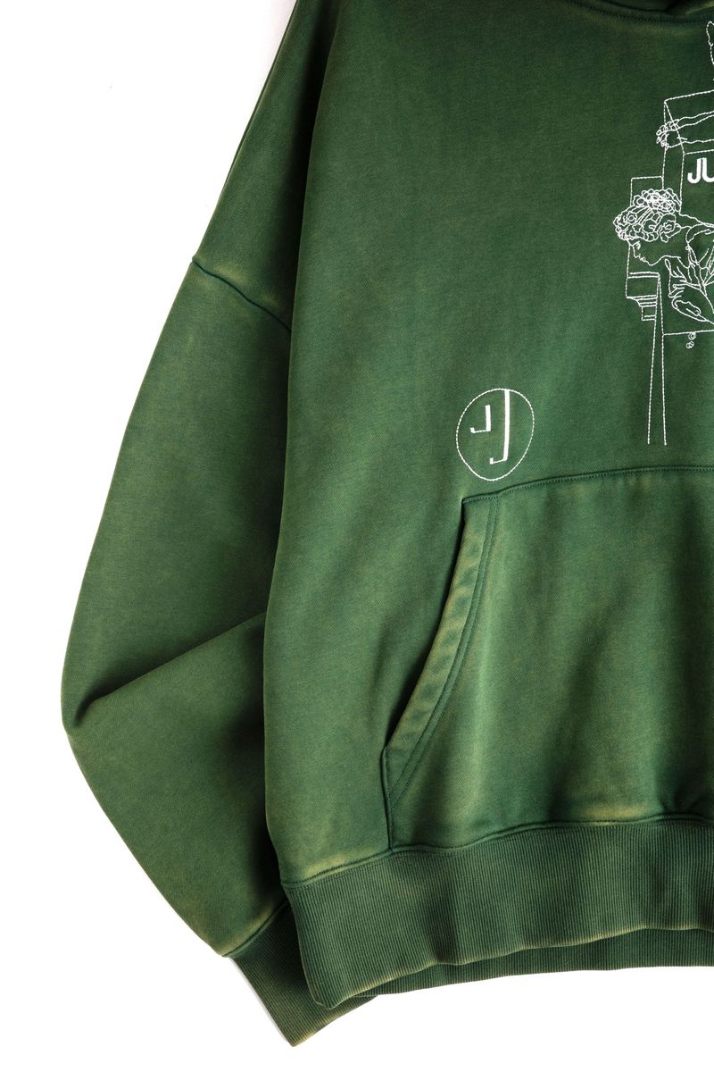 JUNGLES Looking Downward Hoodie - Green