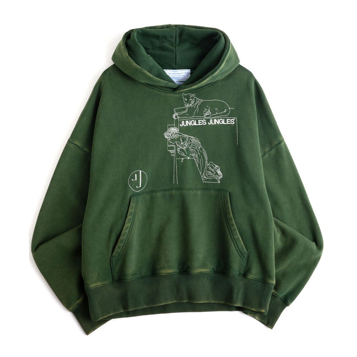 JUNGLES Looking Downward Hoodie - Green
