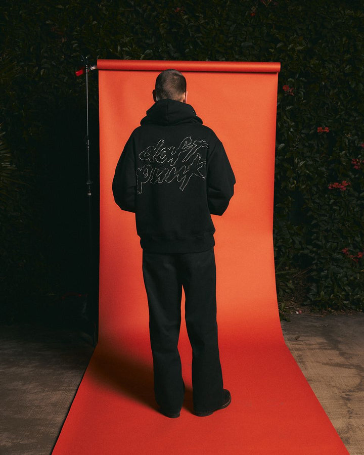 PLEASURES LUCKY STUDDED HOODIE - BLACK