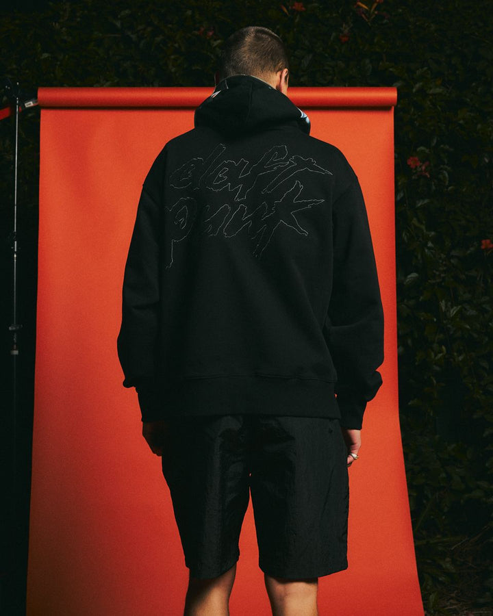 PLEASURES RAM ZIP HOODIE - BLACK