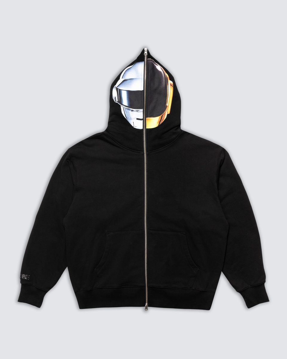 PLEASURES RAM ZIP HOODIE - BLACK
