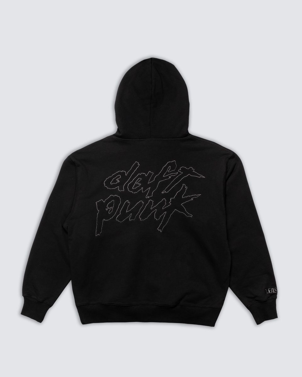 PLEASURES RAM ZIP HOODIE - BLACK