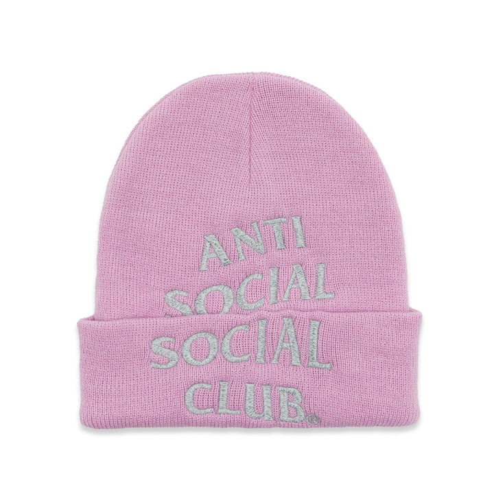 Anti Social Social Club EMBROIDERED BEANIE - Pink