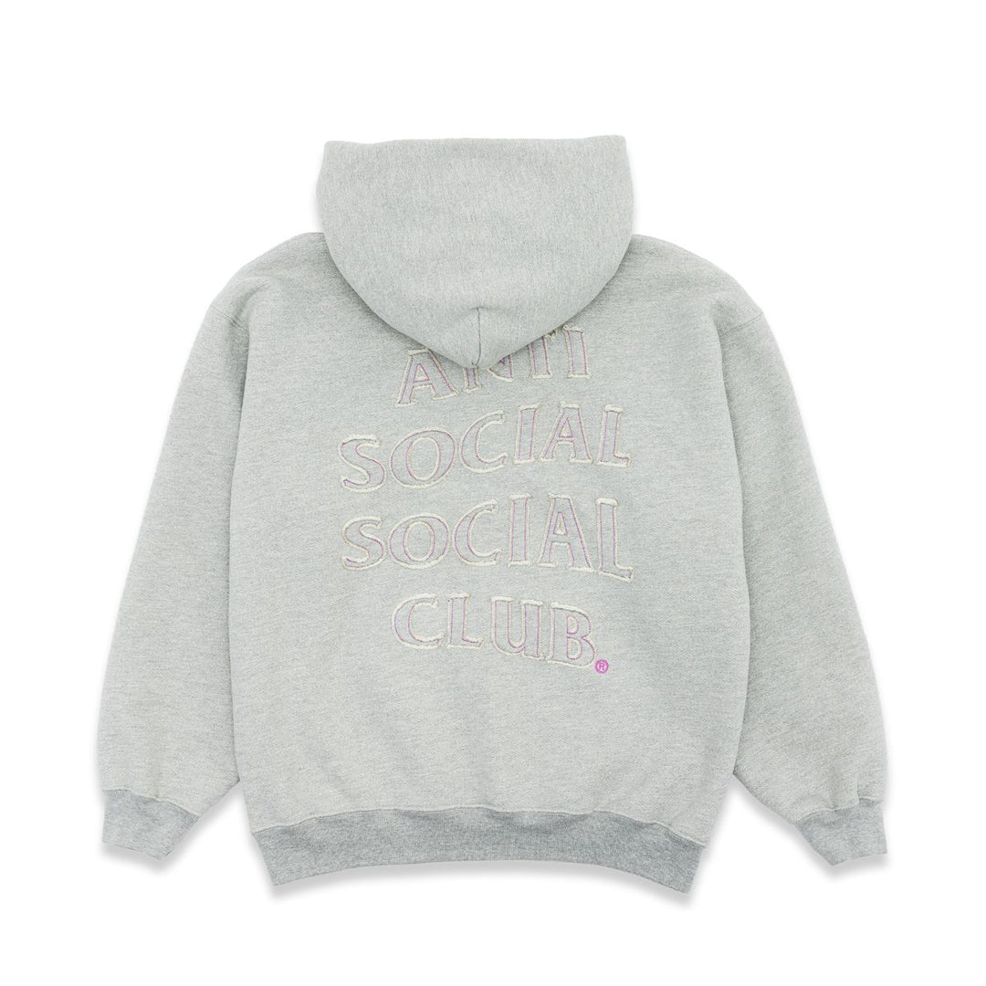 Anti Social Social Club APPLIQUE MIND GAMES HOODIE Gray – Privei