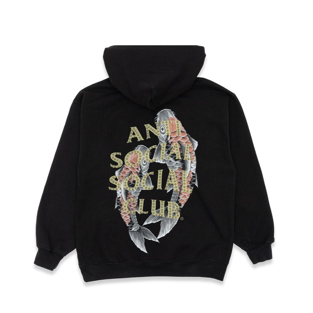 Anti Social Social Club STUDDED MIND GAMES HOODIE - Black – Privei