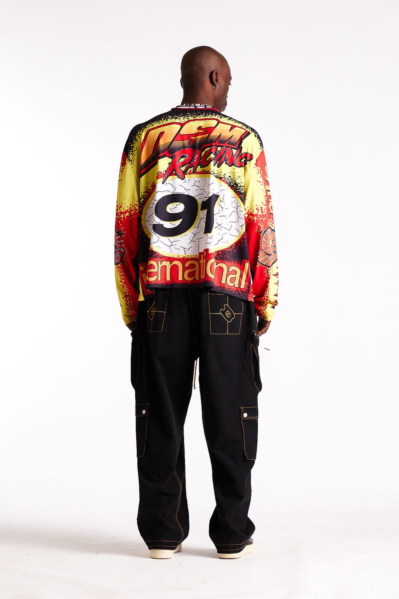 Diet Starts Monday MX Racing Jersey - Black/Red/Multi