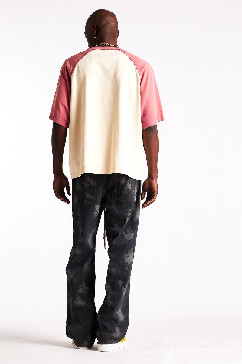 Diet Starts Monday Mortons Gap Raglan Tee - Red/Antique White