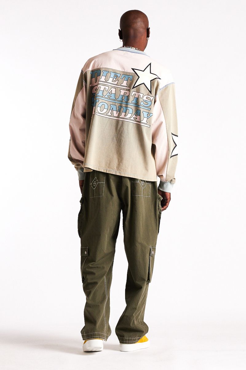 Diet Starts Monday Supercross Long Sleeve - Pink/Grey