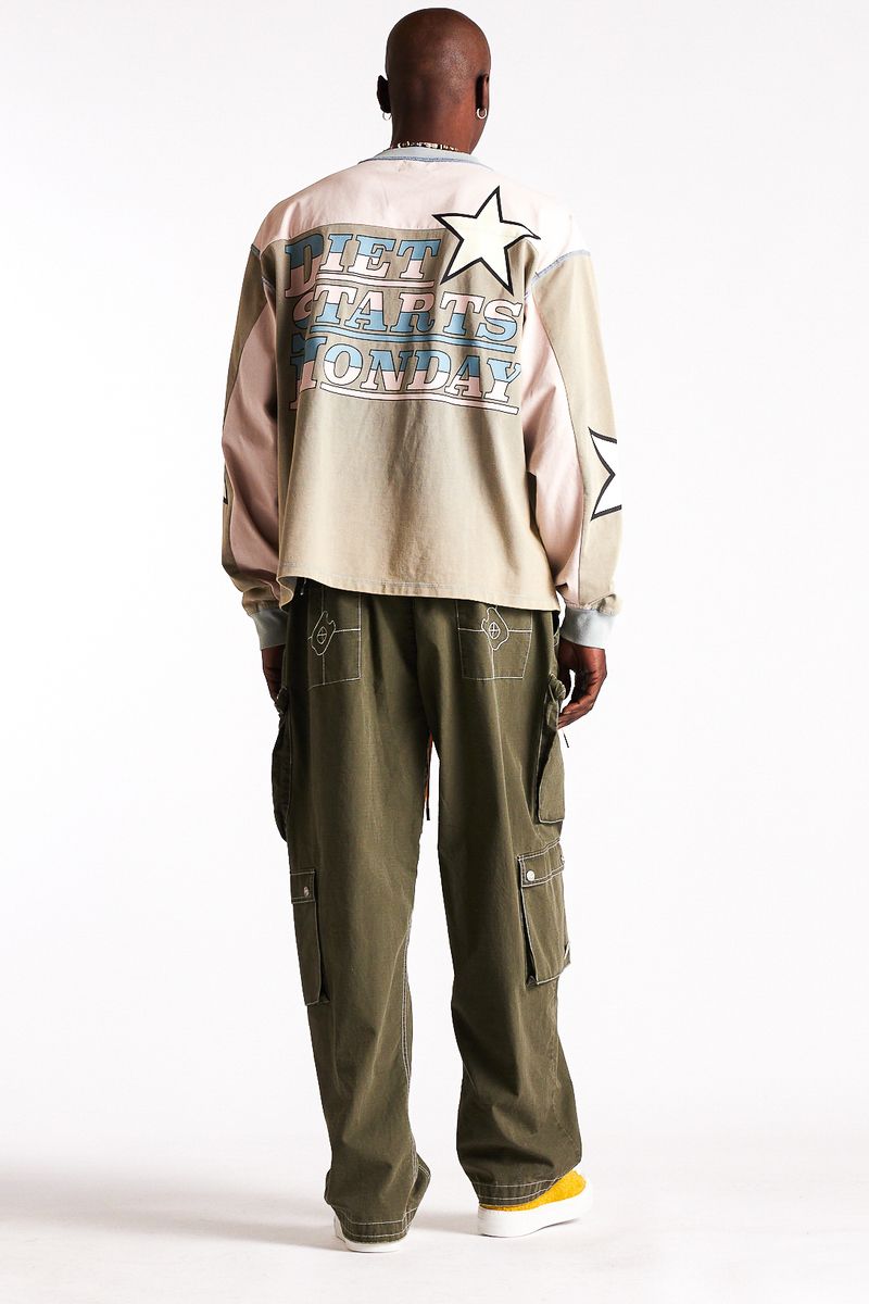 Diet Starts Monday Supercross Long Sleeve - Pink/Grey