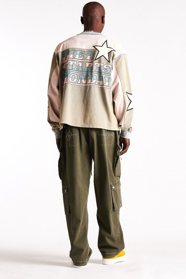 Diet Starts Monday Supercross Long Sleeve - Pink/Grey