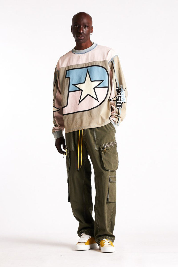 Diet Starts Monday Supercross Long Sleeve - Pink/Grey