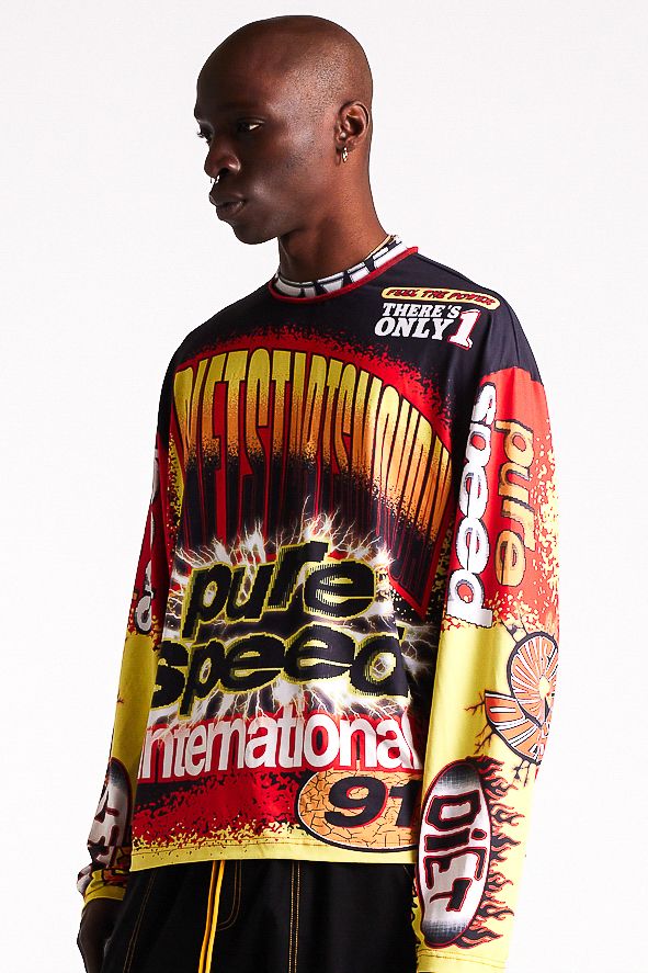 Diet Starts Monday MX Racing Jersey - Black/Red/Multi