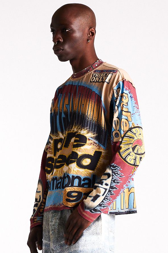 Diet Starts Monday MX Racing Jersey - Tan/Blue/Multi