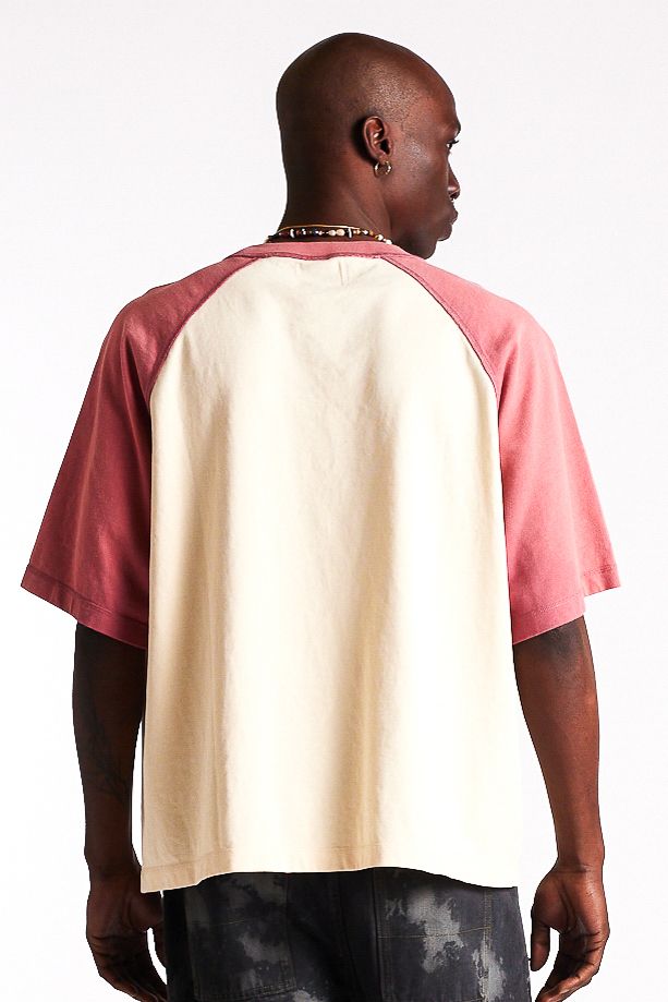 Diet Starts Monday Mortons Gap Raglan Tee - Red/Antique White