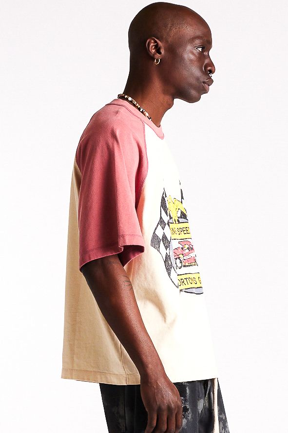 Diet Starts Monday Mortons Gap Raglan Tee - Red/Antique White