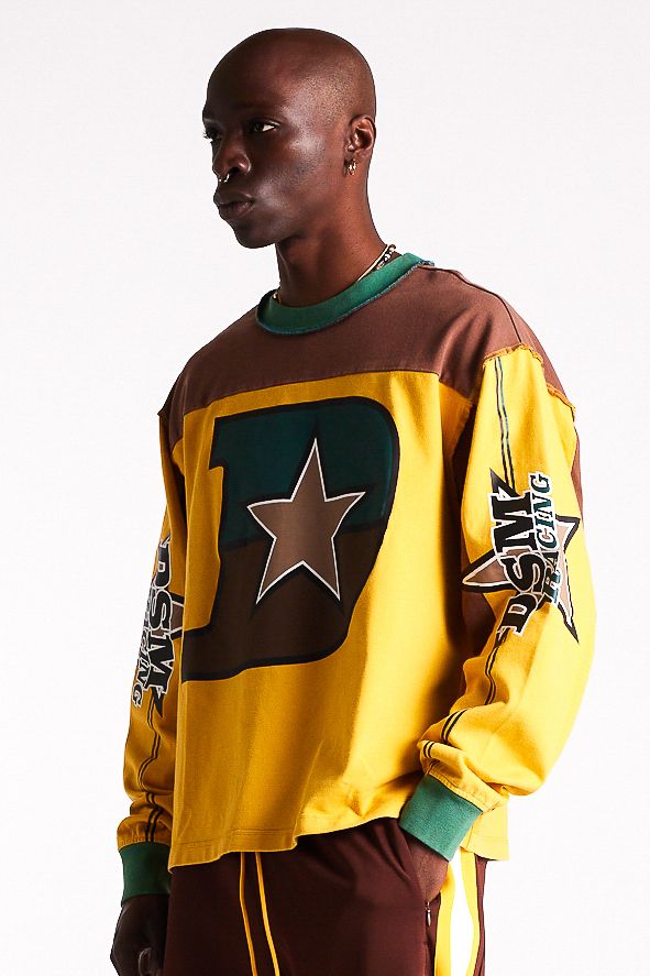 Diet Starts Monday Supercross Long Sleeve - Brown/Yellow