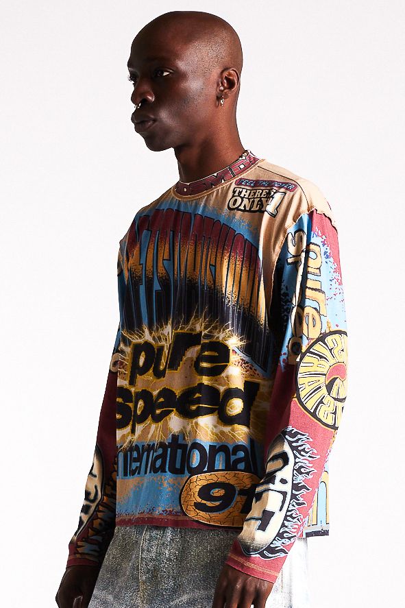 Diet Starts Monday MX Racing Jersey - Tan/Blue/Multi