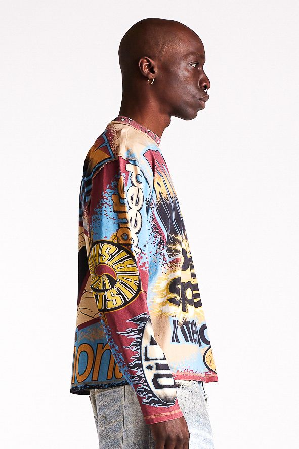 Diet Starts Monday MX Racing Jersey - Tan/Blue/Multi