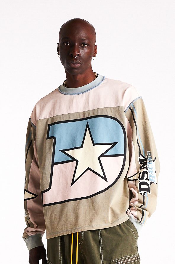 Diet Starts Monday Supercross Long Sleeve - Pink/Grey