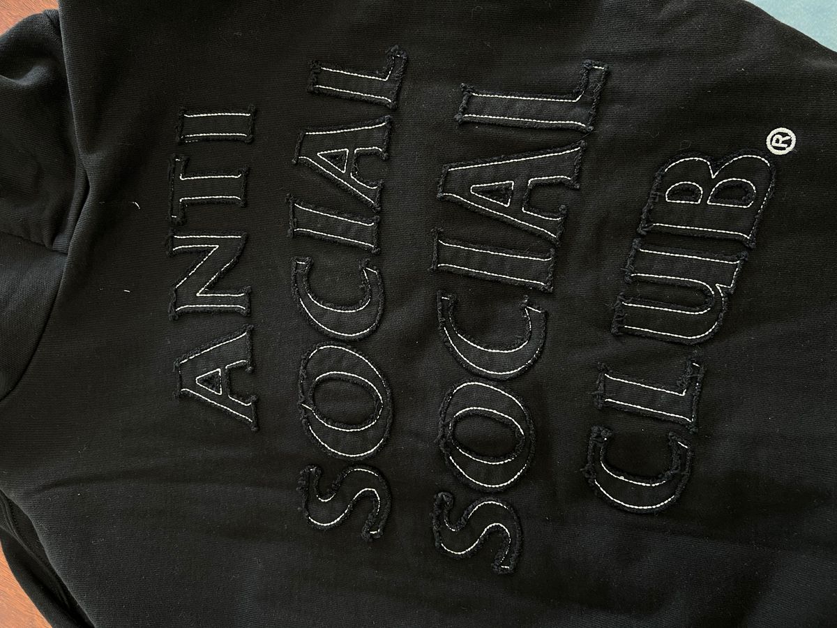 Anti Social Social Club APPLIQUE MIND GAMES HOODIE - Black – Privei
