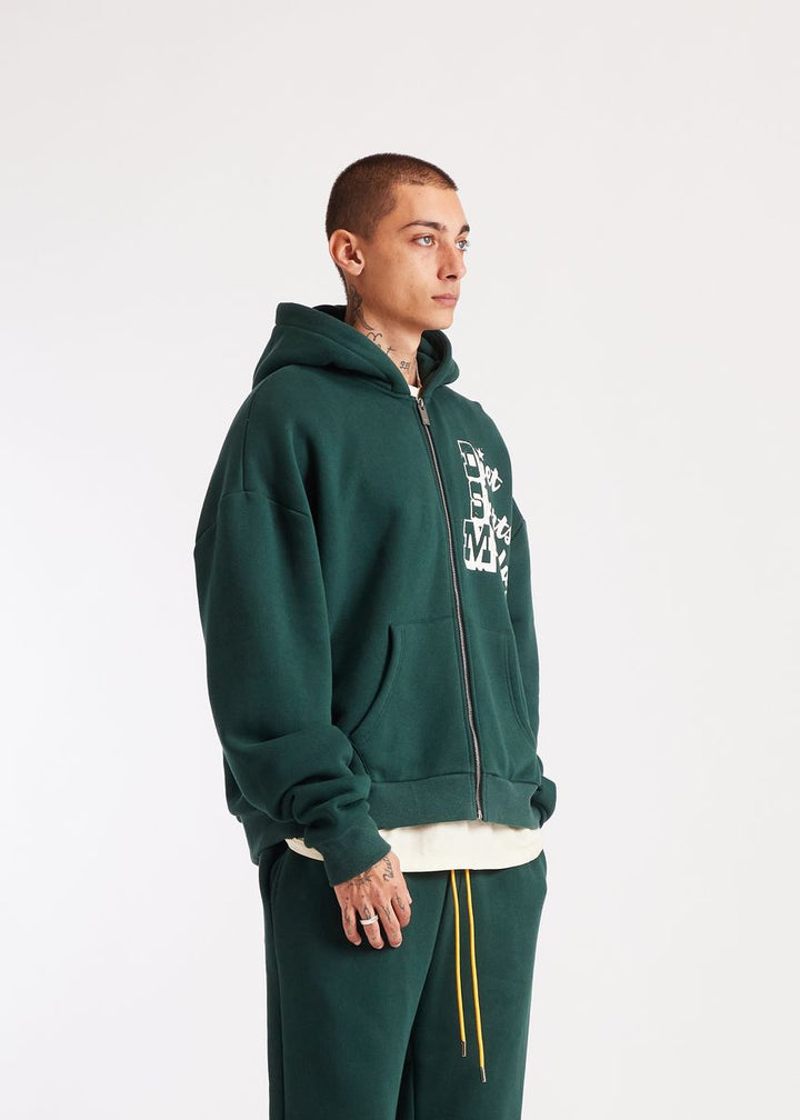 Diet Starts Monday Star Full Zip Sweatshirt - Pine