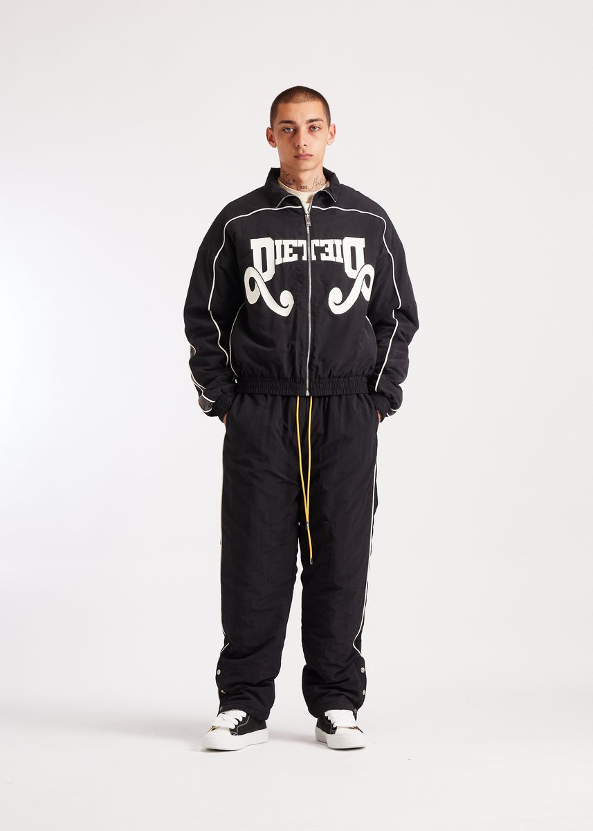Diet Starts Monday Reverso Nylon Zip Jacket - Black/Grey