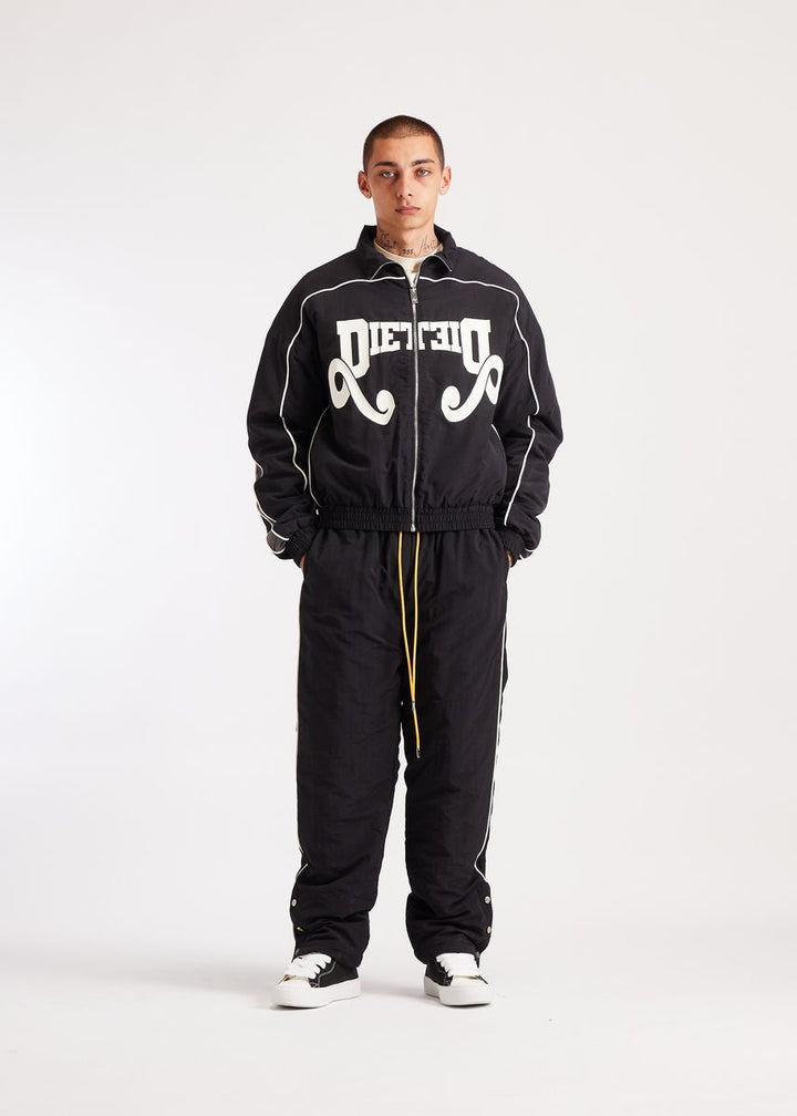 Diet Starts Monday Reverso Nylon Zip Jacket - Black/Grey