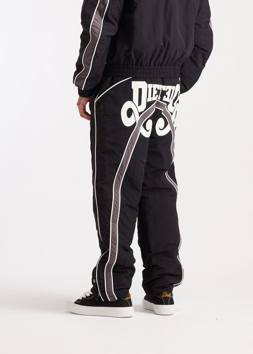 Diet Starts Monday Reverso Nylon Pant - Black/Grey
